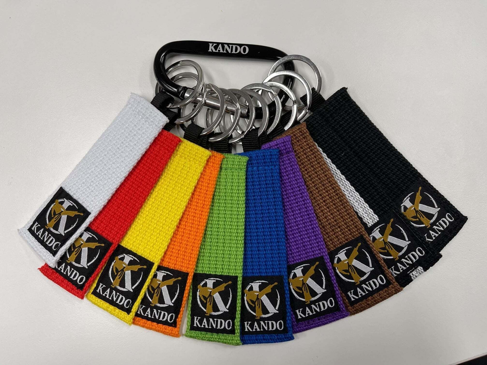 Karate discount belt keychain